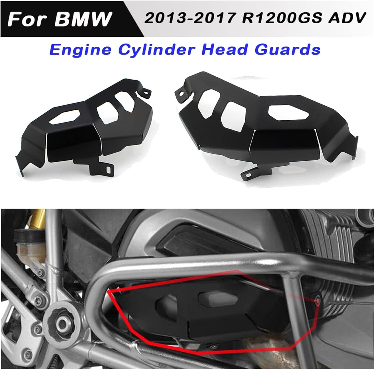 Osłona Głowicy Cylindra Motocykla Osłona Ochronna Silnika Pasuje Do BMW R1200 GS ADV 2013-2017 Wymień i zmodernizuj akcesoria