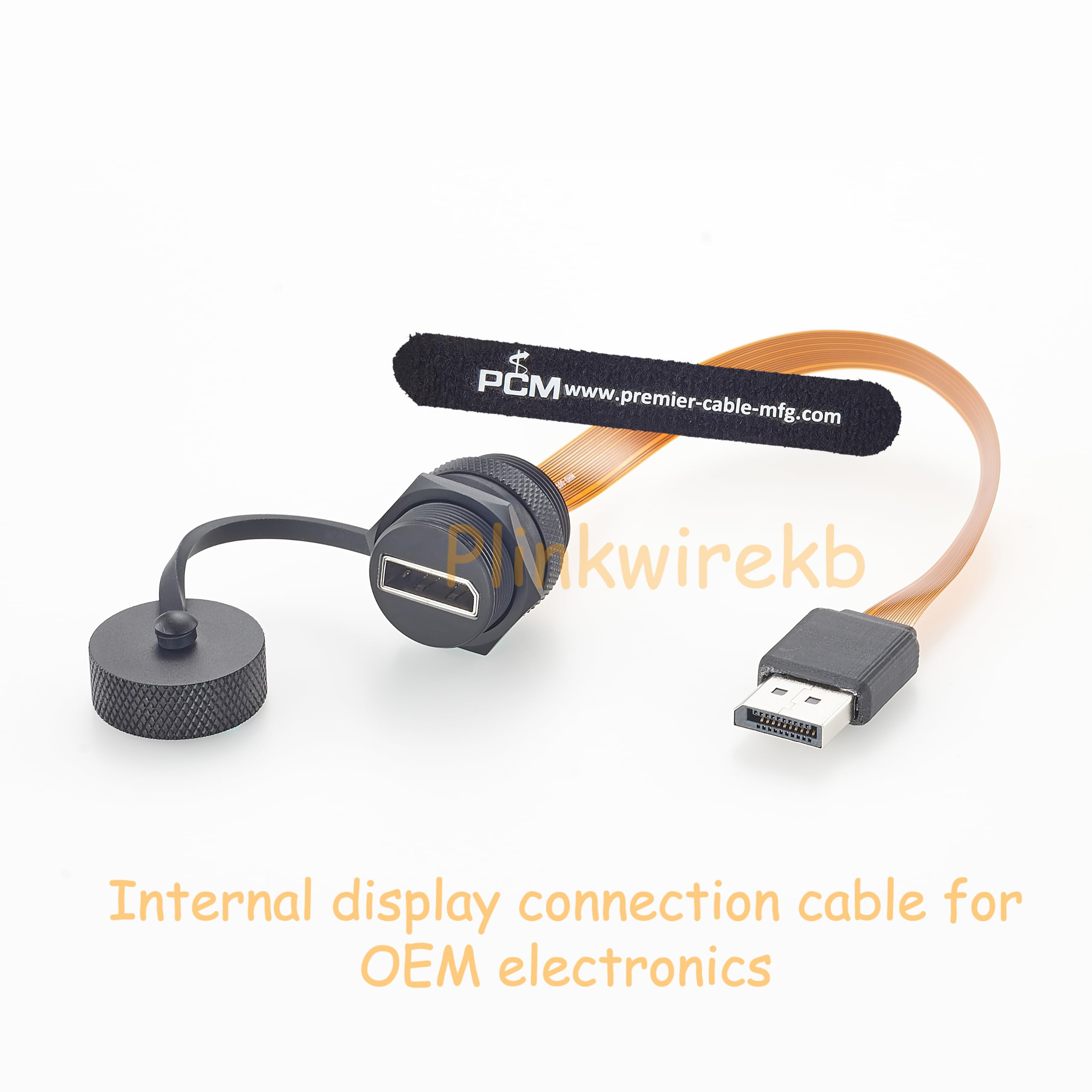 Câble flexible DisplayPort 20 broches FPC 20 cm, câble de connexion flexible DP 1.4 avec connecteur mâle et femelle, prise en charge 4K 120 Hz pour écrans industriels, systèmes intégrés et