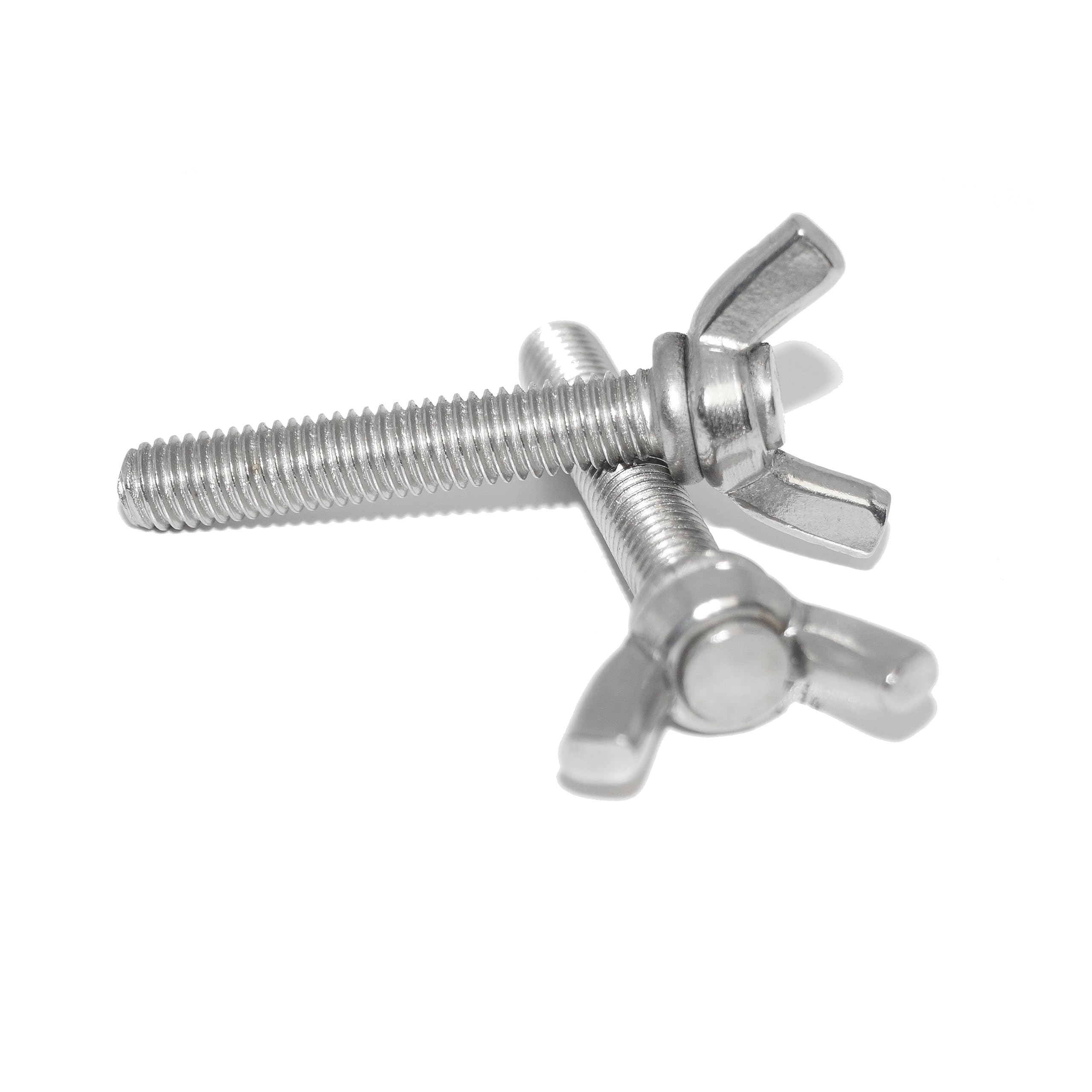 Tornillos de mariposa M3 x 30, 15 unidades, A2, acero inoxidable, según DIN 318, similar a DIN 316 AF, forma americana, forma cuadrada
