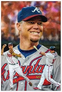 Chipper Jones Baseball Player Poster1 Art Poster for The Bedroom Living Room Office And Other Environment Unframe: 12x18in...