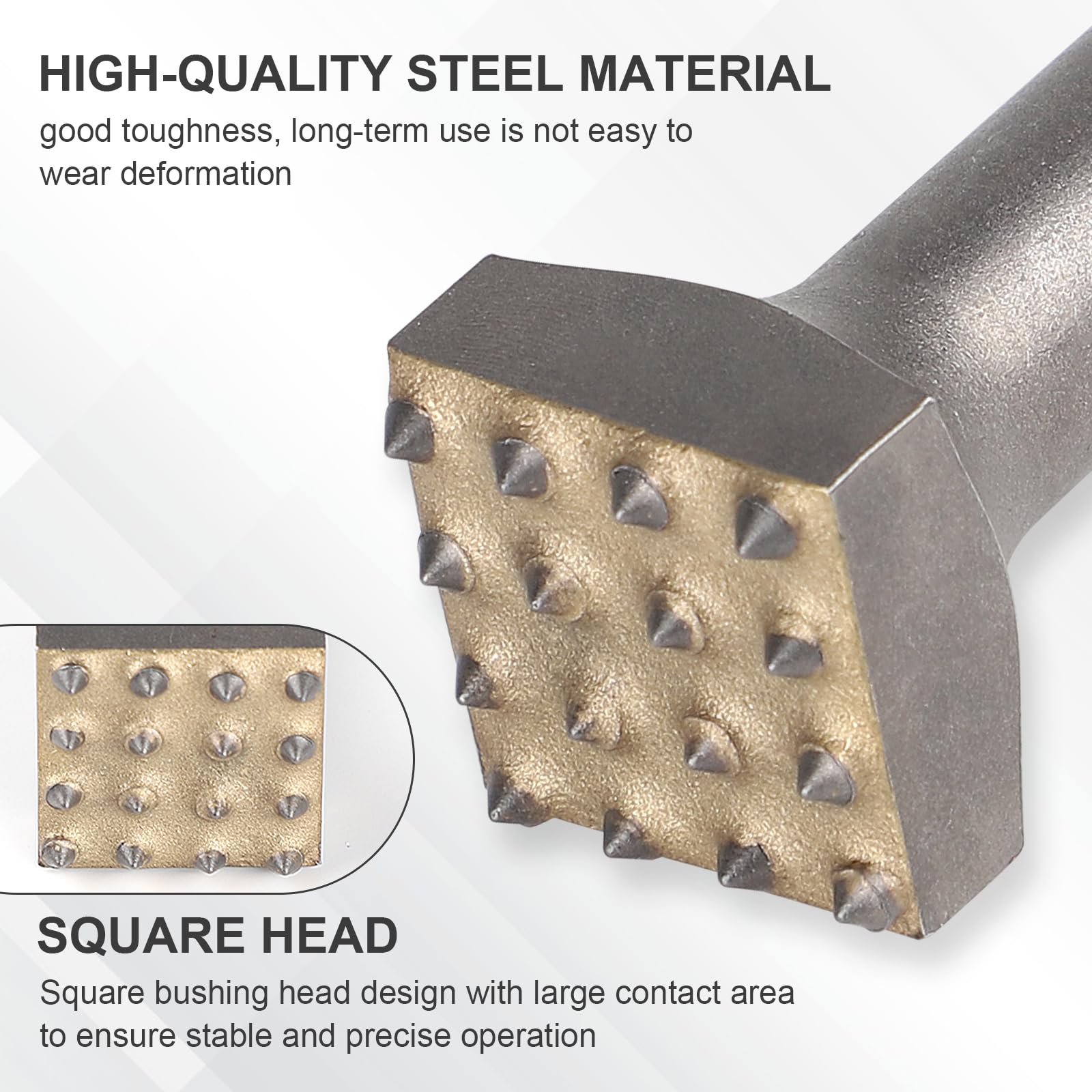 CPROSP 2Pcs Boucharde SDS Plus 16 Dents 150x32mm Burin SDS Plus Stockhammer pour carrelage béton brique maçonnerie
