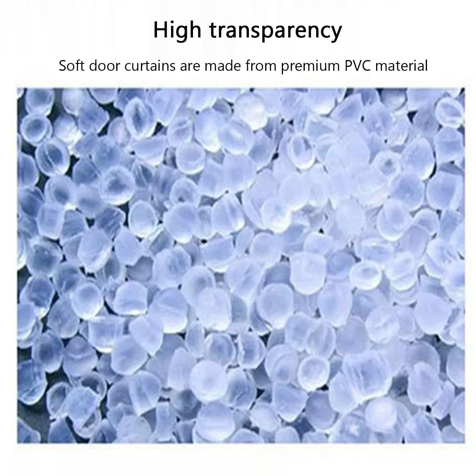Rideaux à Lamelles Lisse Rideau Porte Isolant Thermique PVC Bandes Plastique Salles de Stockage, Usines(90x200cm/35.43x78.74in)