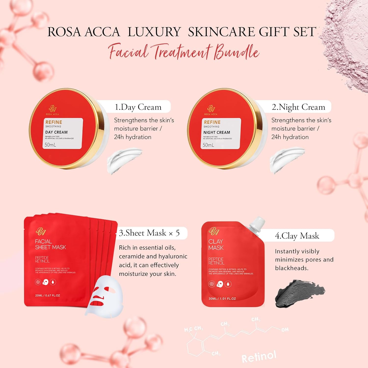 RA ROSA ACCA Presente De Dia Dos Namorados Para Mulheres, Conjunto De Cuidados Faciais Rose Com 23pç, Presentes De Luxo Para Banho E Corpo, Kit Spa E Autocuidado, Máscara… em promoção! Veja a oferta e mais achadinhos de Kits 3 Hoje é o melhor dia para comprar RA ROSA ACCA Presente De Dia Dos Namorados Para Mulheres, Conjunto De Cuidados Faciais Rose Com 23pç, Presentes De Luxo Para Banho E Corpo, Kit Spa E Autocuidado, Máscara… com aquele preço maroto! Promoção! Aproveite a oferta! 3