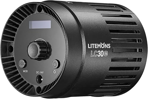 Miniatura 2 de Godox LC30D Litemons - Luz LED de mesa con soporte y cable de alimentación, luz de video LED de 5600K 33W, CRI 95+/TLCl 96+, 8 efectos de luz FX