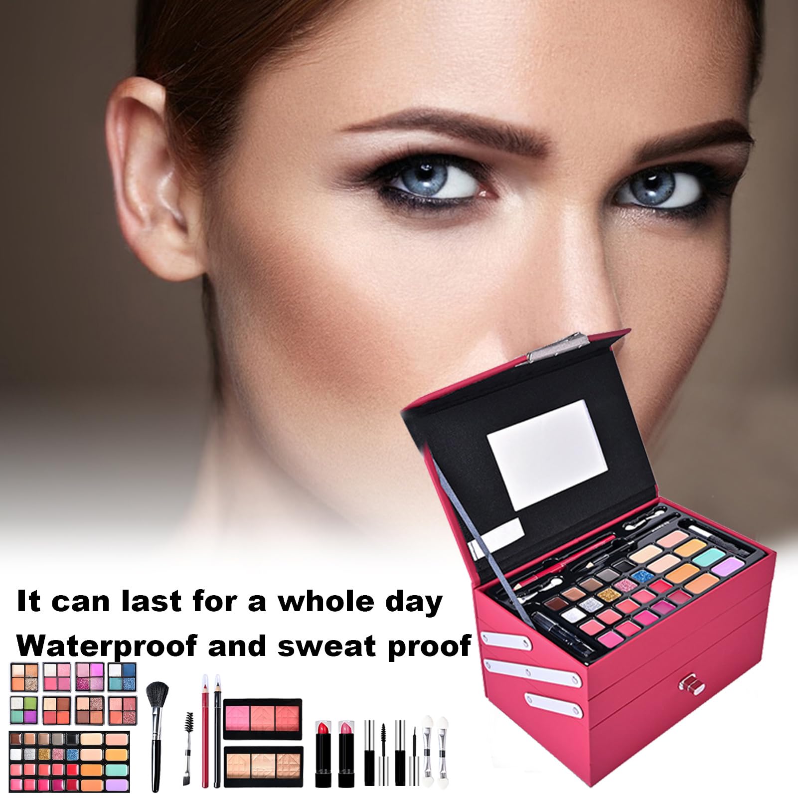 Kit de maquillage complet, kit de maquillage pour femmes Kit complet | pour le tout en 1 - cosmétiques complets pour femmes et filles, kit de palette pour débutants