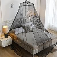 Vista 2 de VISATOR Toldo de cama con mosquitera para niñas, cortinas de cama King con dosel tamaño Queen desde el techo, tienda de campaña para cama
