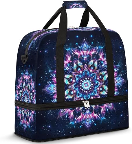 Large Travel Duffel Bag for Women Men, B color 33, 20.07 × 7.87 × 18.11