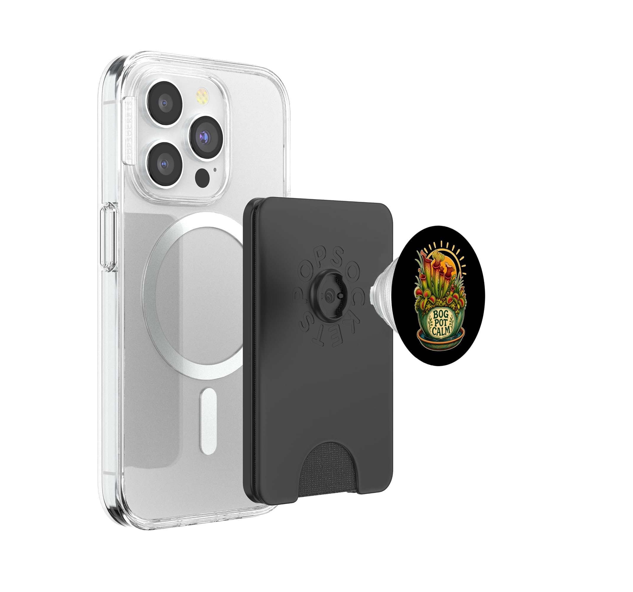 BOG Pot Calm Plantas carnívoras PopSockets PopWallet para MagSafe