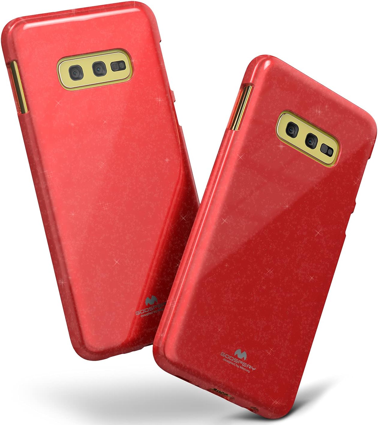 GOOSPERY Pearl Jelly for Samsung Galaxy S10e Case (2019) Slim Thin Rubber Case (Red)
