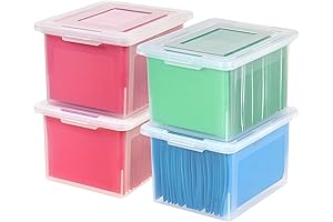 IRIS USA Clear Plastic Hanging File Organizer