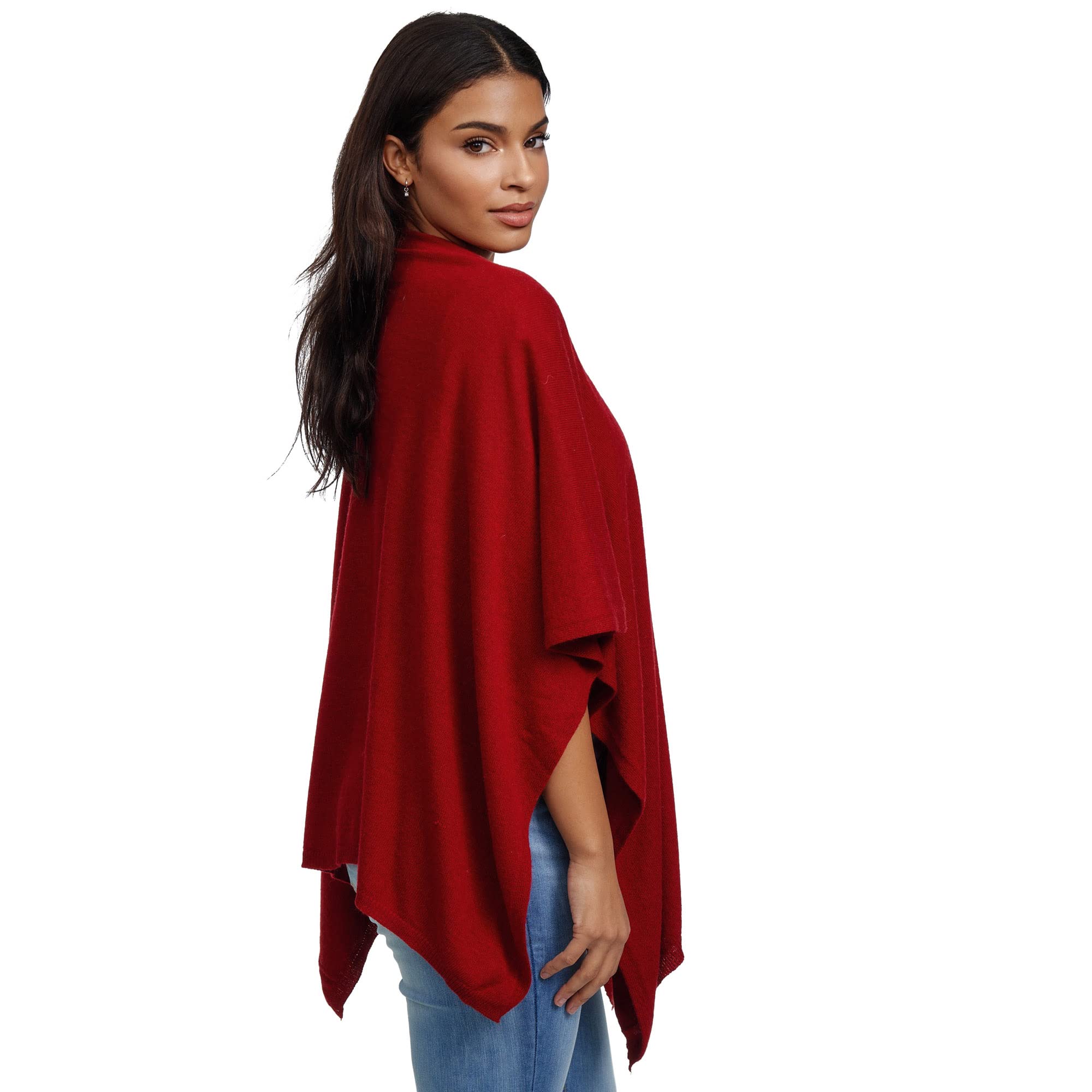 GLAMEXX24 Poncho Donna Sciarpa Cashmere Feeling Poncho e Mantelle Fatti a Maglia Cardigan Mantovana per Primavera Autunno Inverno