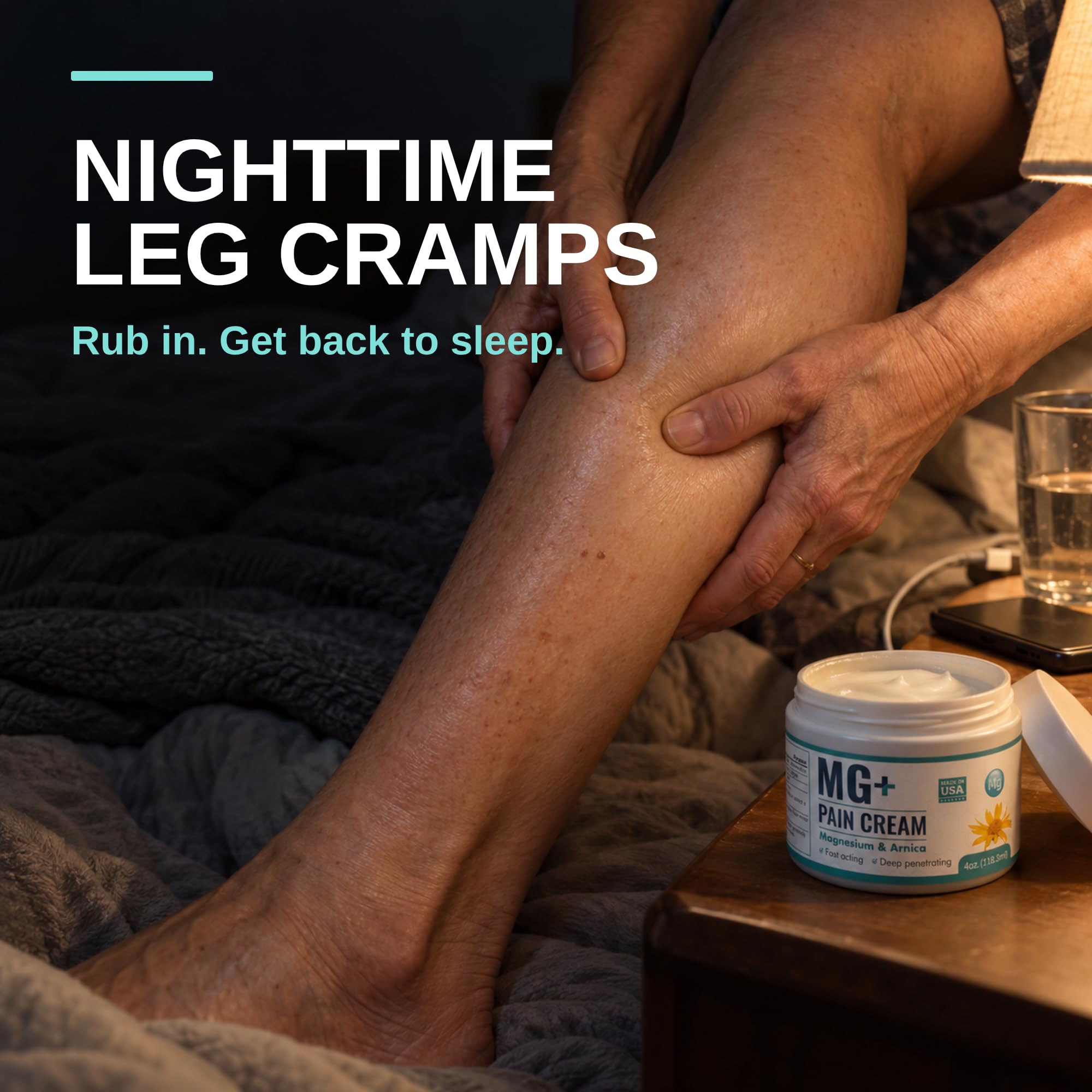 Mars Wellness MG+ Magnesium Cream Pain Relief - Extra Strength Magnesium and Arnica Cream - 4 OZ Tub - Neuropathy, Muscle Pain, and Leg Cramps Relief - 1 Pack — Amazon image 6