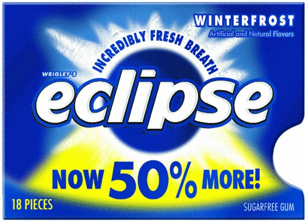 Eclipse Sugar Free Winterfrost Chewing Gum 18 pk