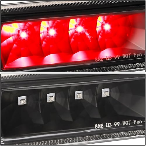 Miniatura 3 de DNA MOTORING 3BL-JGC99-LED-BK Luz de freno LED de tercera cola con carcasa negra compatible con Jeep Grand Cherokee 99-04