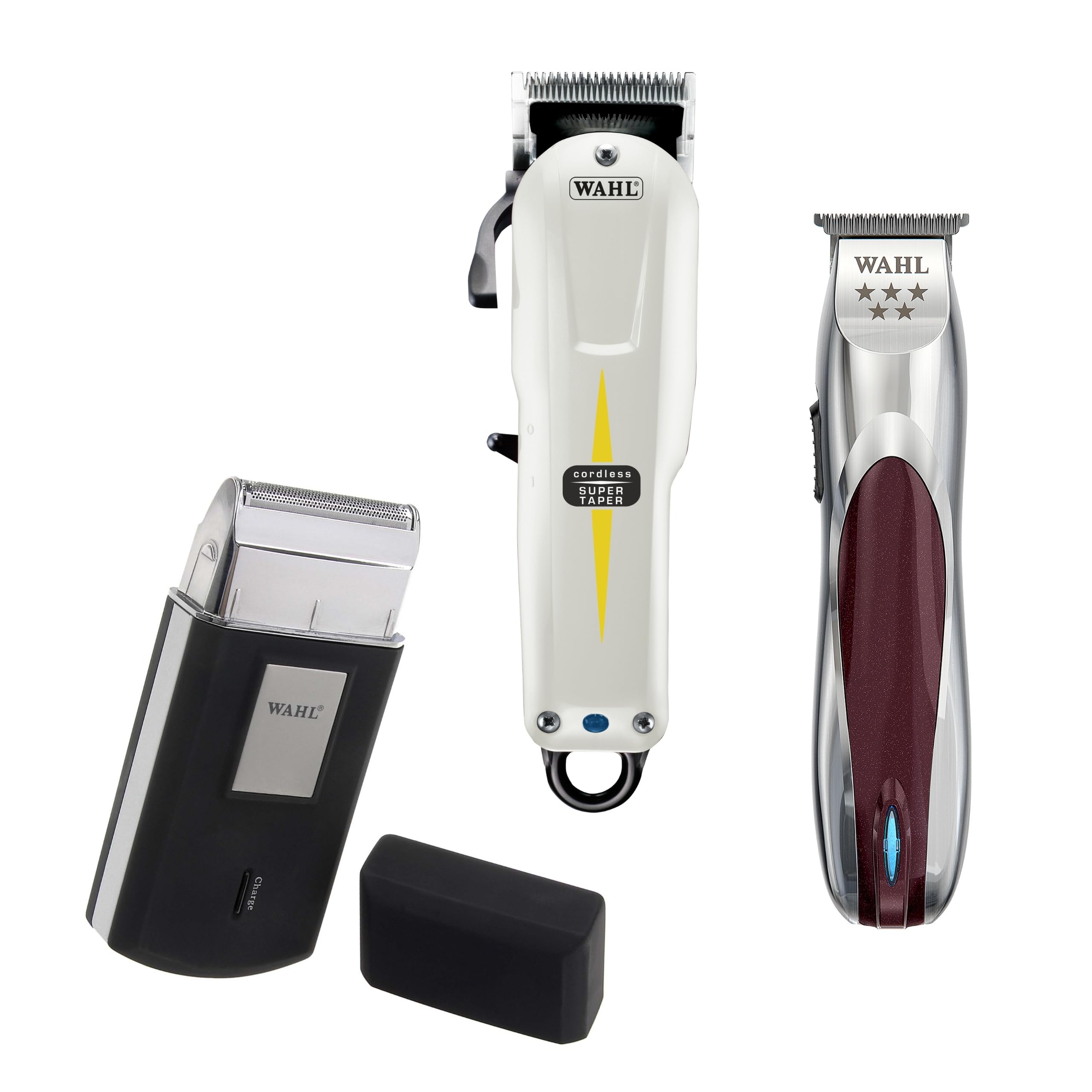 Wahl Cordless Super Taper, Pro A-Lign Trimmerklingen & Mobile Shaver - Professionelles Kabelloses Grooming-Bundle
