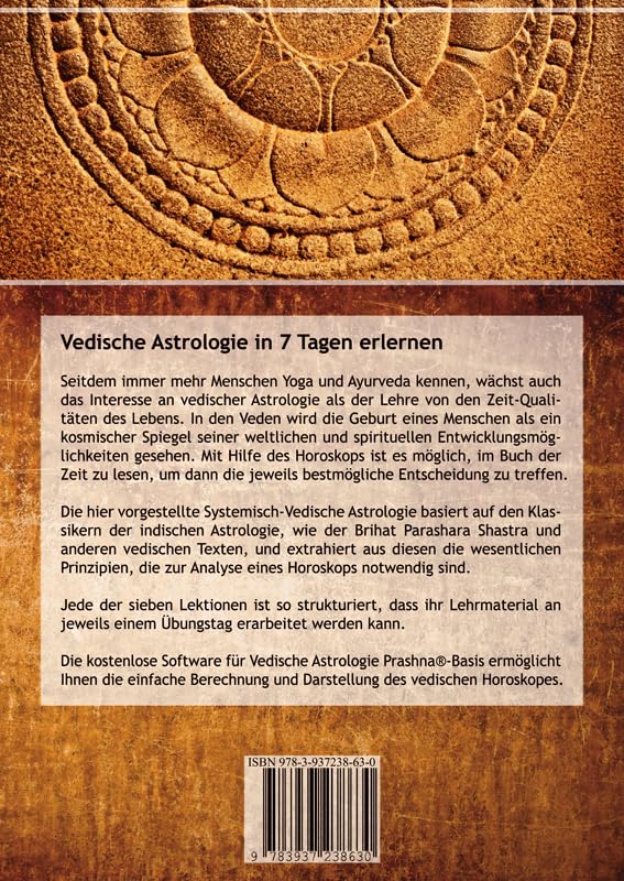 Vedische Astrologie in sieben Tagen: inklusive Software für Vedische Astrologie