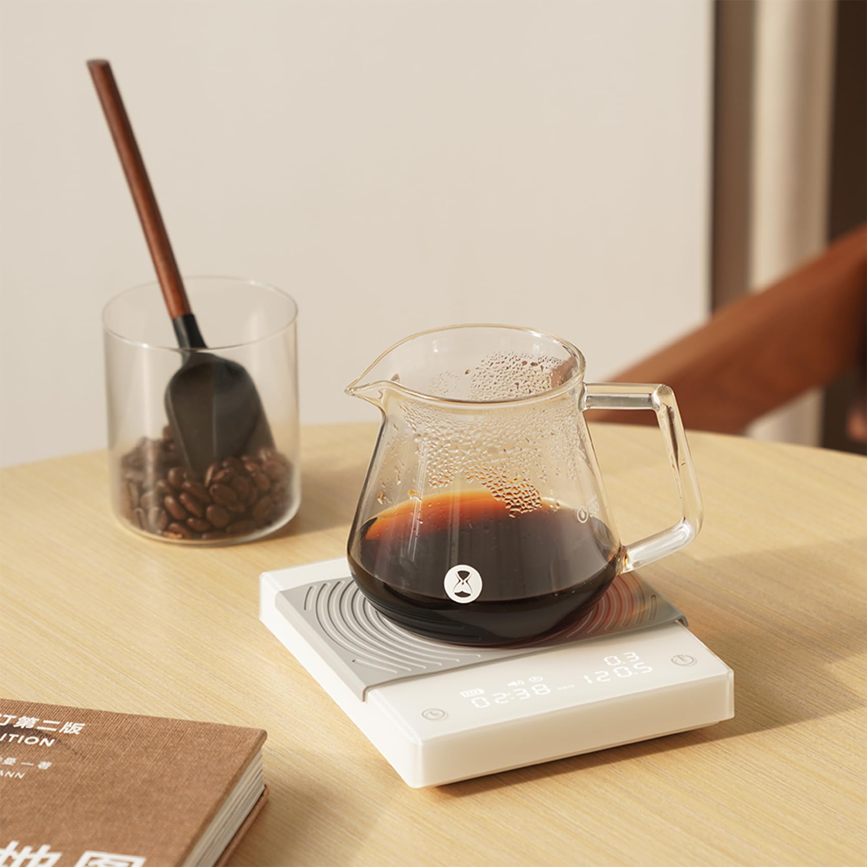 TIMEMORE Balance à café électronique Basic 2.0 avec débit d'eau et fonction minuterie, balance numérique pour cuisine/pâtisserie/cuisine