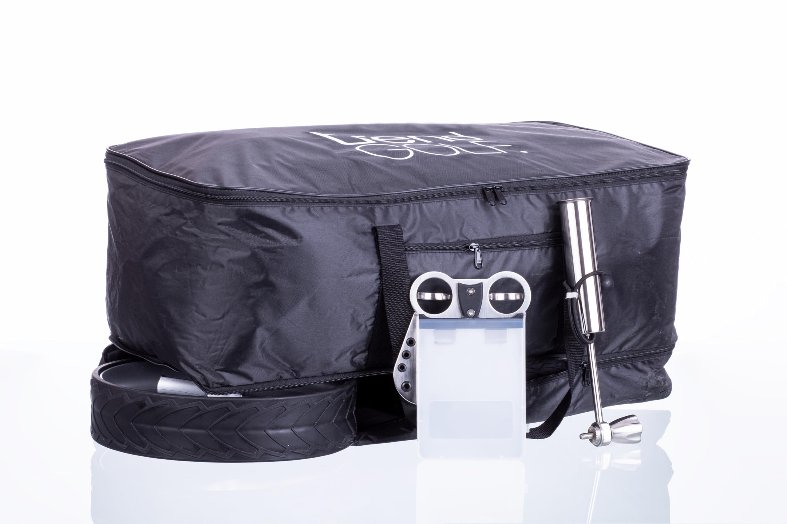 Elektro Golf Trolley Streaker Silber, mit aktiver Bergabfahrbremse