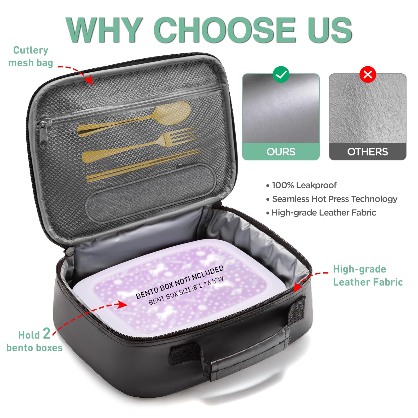 Beaulyn Lunch Box for Kids Gamer Boys Lunch Box - Image 4