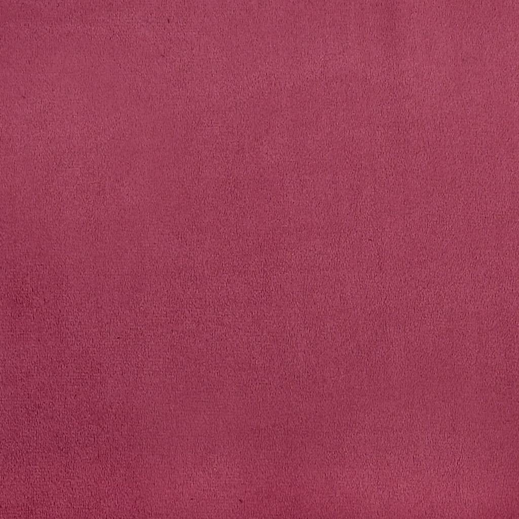 Canapé 2 places en velours rouge vin avec coussin décoratif de 120 cm de large, cadre en métal, housses amovibles, rembourrage confortable, meuble de salon moderne pour chambre d'amis et salon
