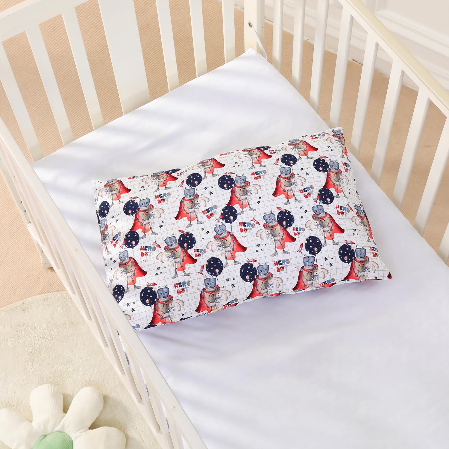 SUPERBE BEBE Set Copripiumino Bambino - Copripiumino 100x135 cm e Federa 40x60 cm in Cotone OEKO-TEX - 10 Colori a Scelta - Morbido e Confortevole per Bambini - Ideale per Notti Tranquille