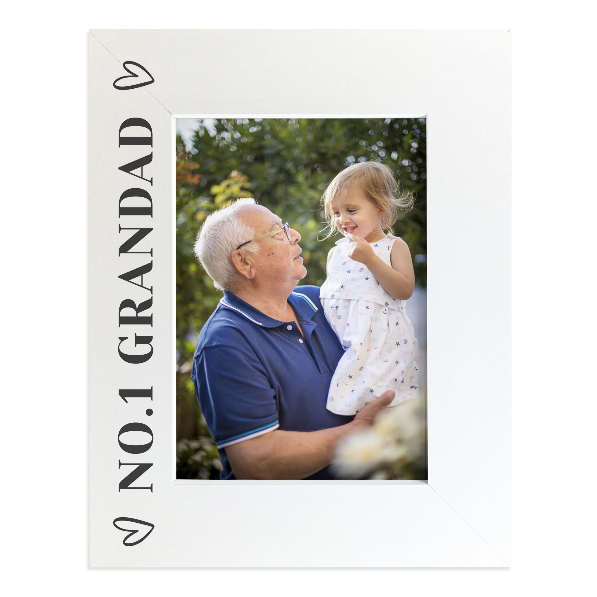 RED OCEAN Grandad Gifts For Birthday Fathers Day No 1 Grandad Photo Frame Gift For Grandad From Granddaughter Grandson Keepsake