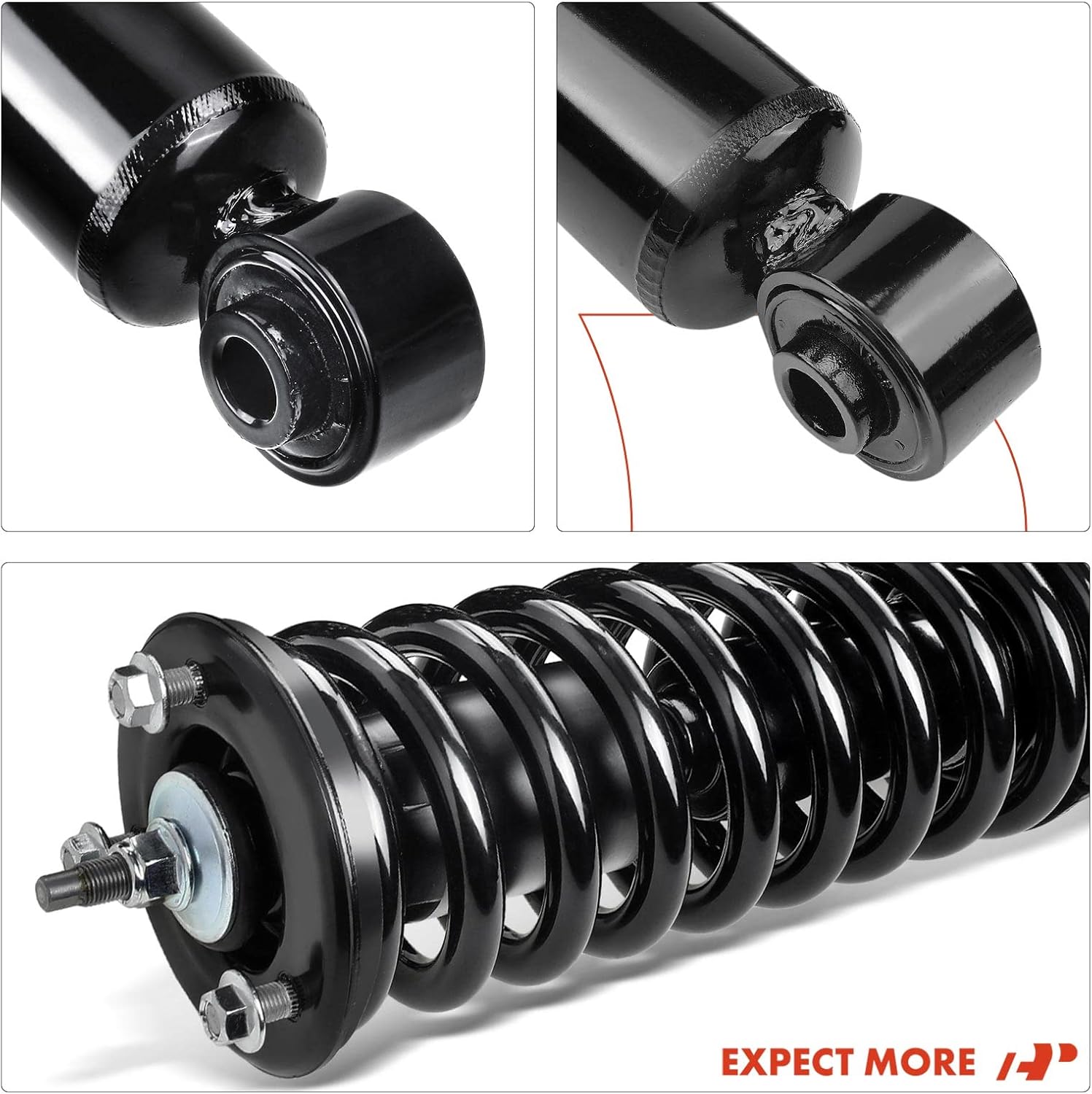 A-Premium Set (4) Front and Rear Complete Strut & Coil Spring Assembly Compatible with Nissan Frontier 2005-2019 4.0L RWD
