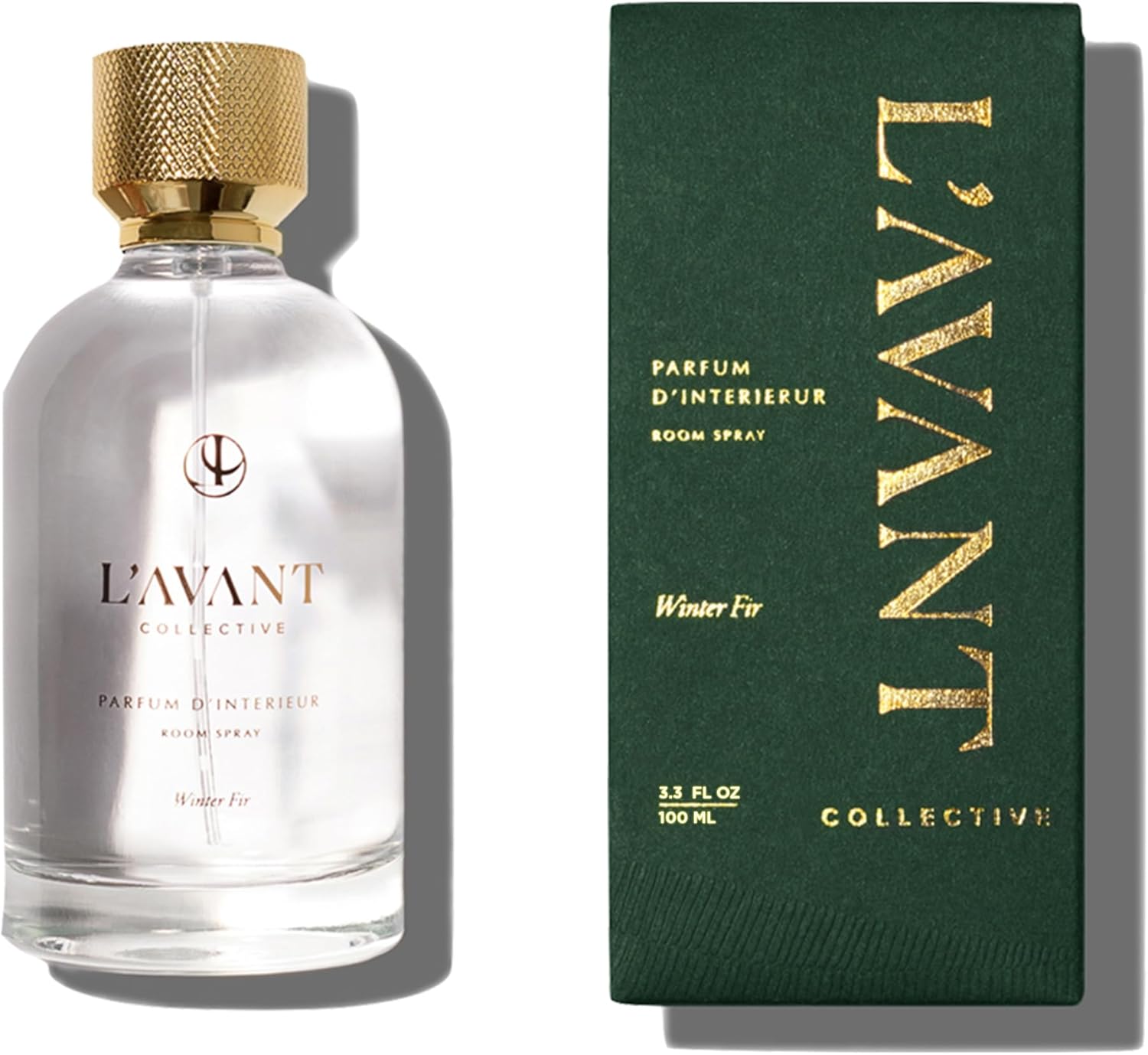 L'AVANT Collective Luxury Room Spray | Winter Fir | Non-Toxic Holiday Linen Spray & Air Freshener with Essential Oils | Room Freshener, Fabric Spray & Home Fragrance | 100 ml Glass Bottle