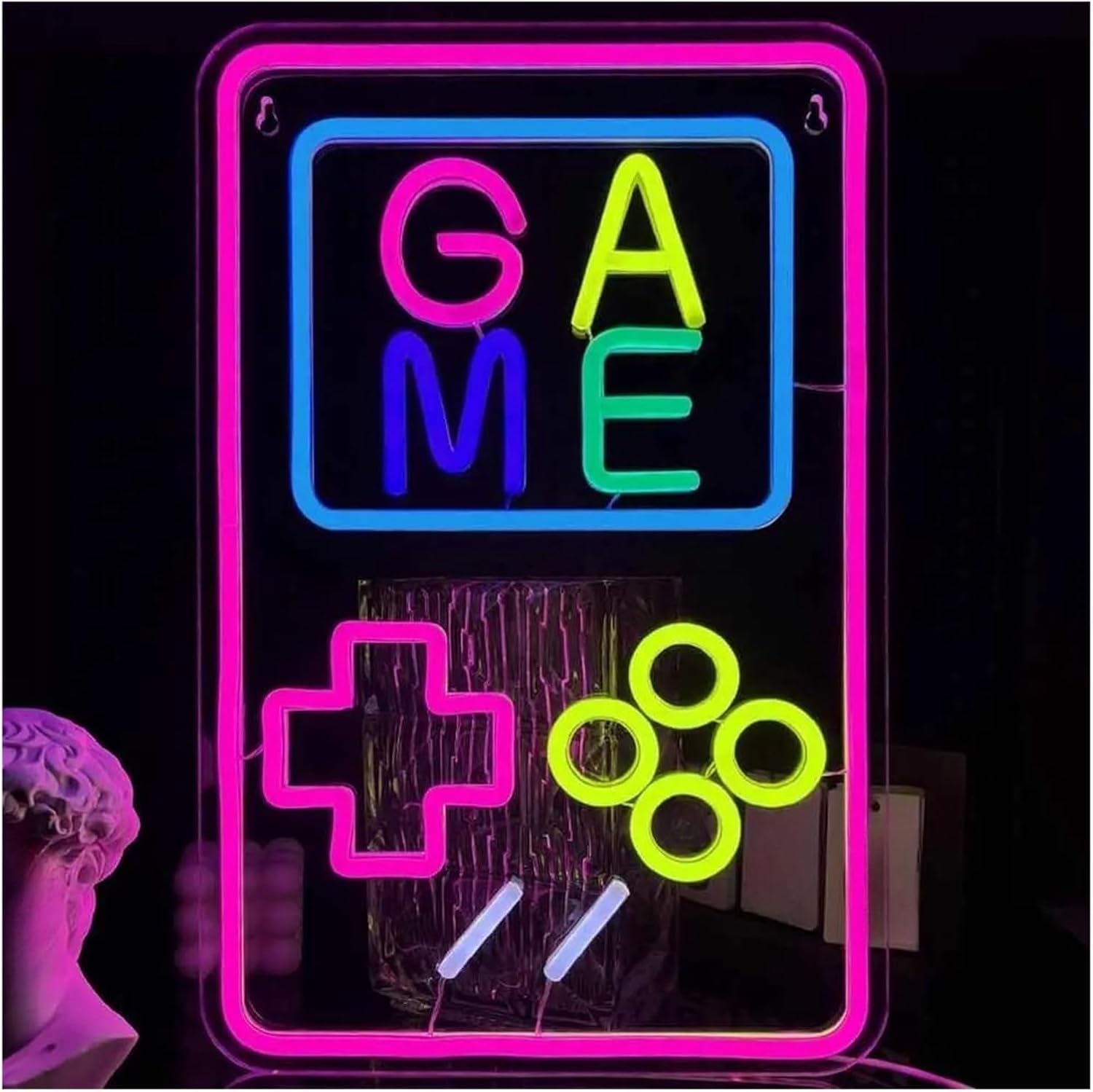 For LED For Neon Sign Game For Lights Powered For Used For Party Wall Decor Personalized 27.5cm×42cm