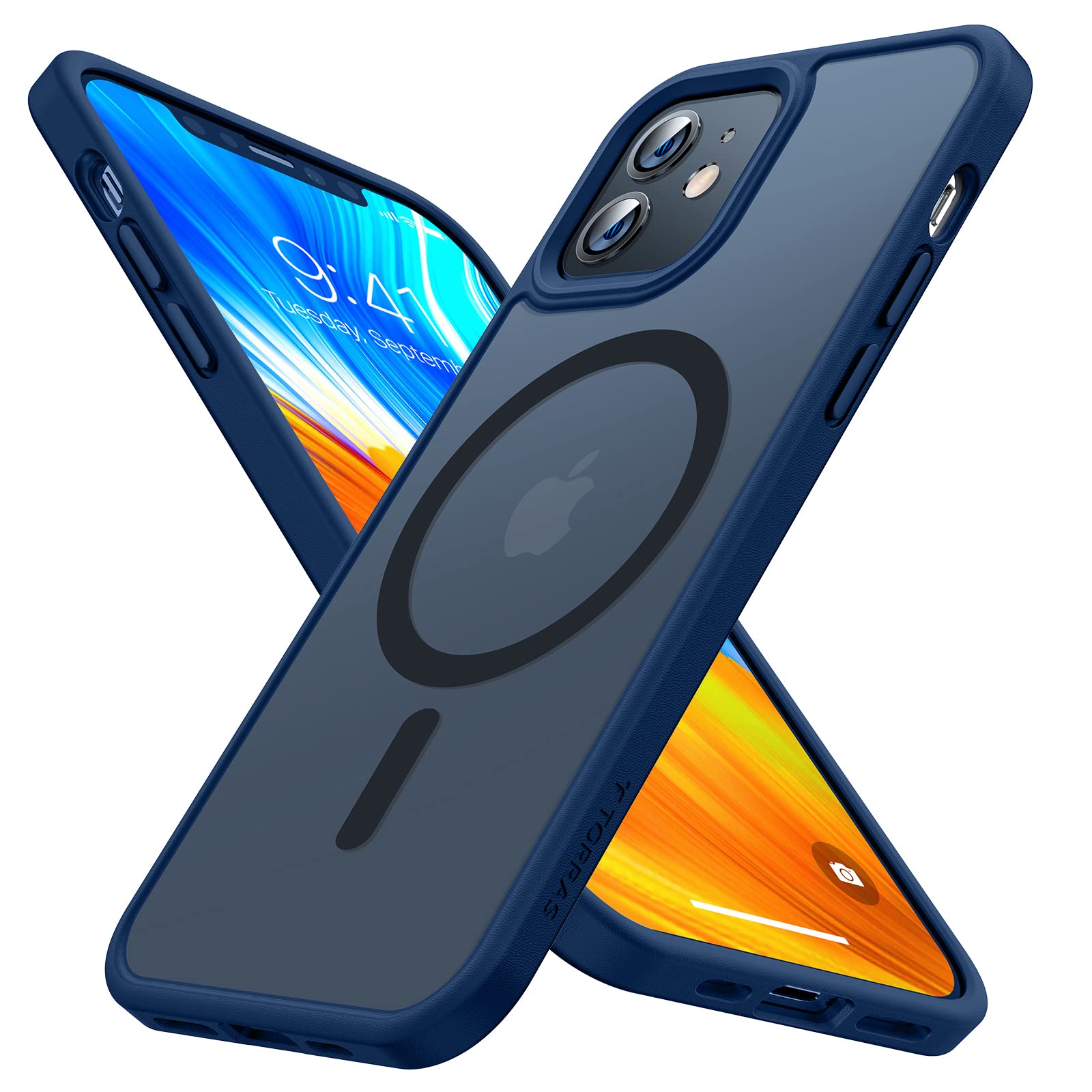 iPhone 12 Pro SolidSuit ケース MagSafe携帯青ブル SolidSuit(MagSafe対応)超磁性フォンケース/コバルトブルー