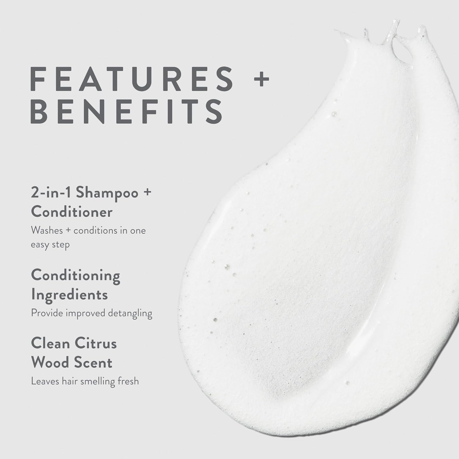 MITCH by Paul Mitchell Double Hitter 2-in-1 Shampoo & Conditioner for Men, For All Hair Types - Image 3