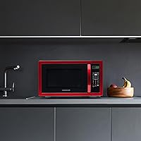 Vista 7 de Farberware Classic FMO11AHTBKD horno de microondas de 1.1 pie cúbico y 1000 W, Rojo metálico