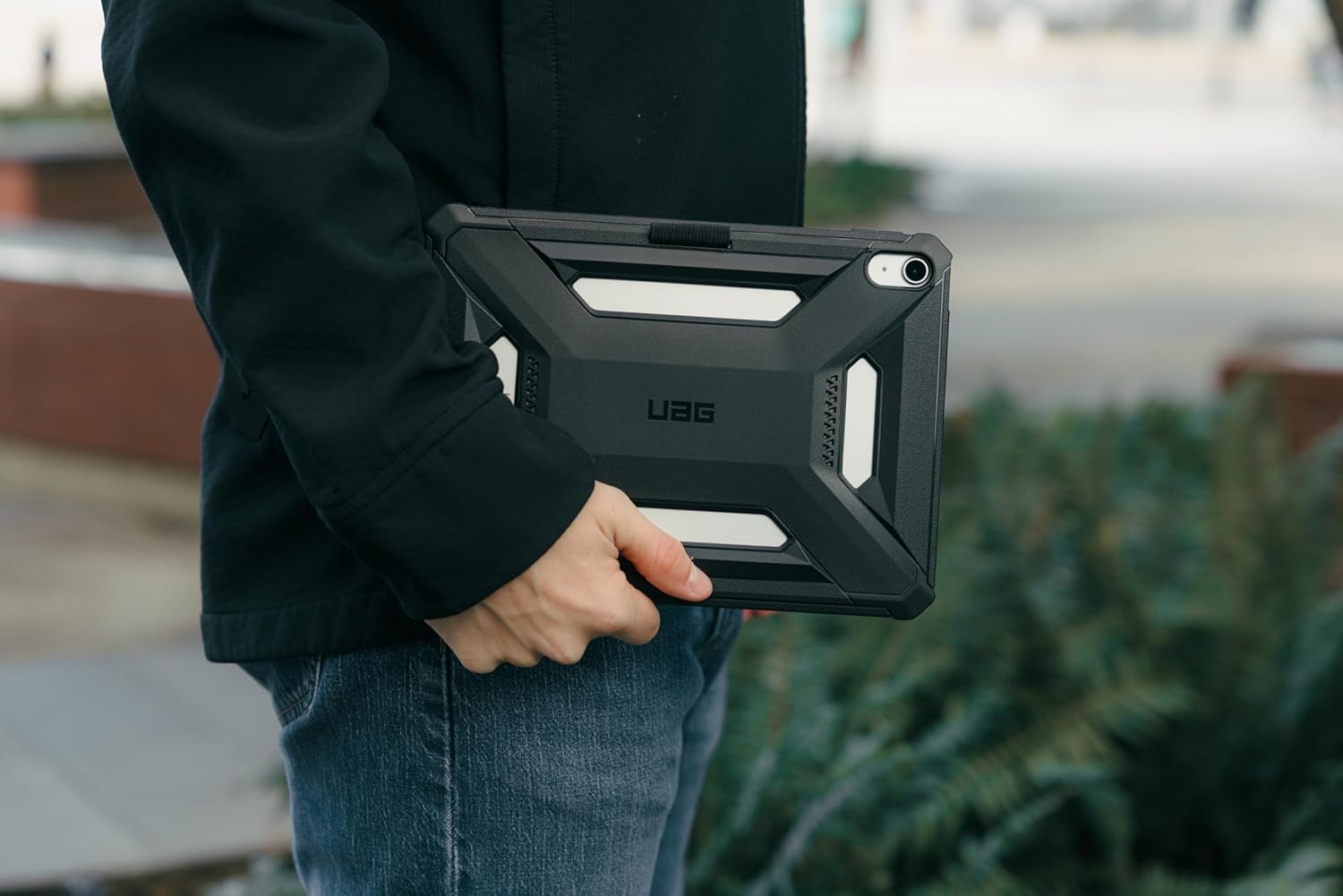 URBAN ARMOR GEAR UAG Designed for iPad A16 Case Fits 11" 11th Gen 2025, 10.9" 10th Gen 2022 (A3354 A3355) Scout LT - Secure Grip Kids Family Friendly Military Grade Drop Protection Cover, Black