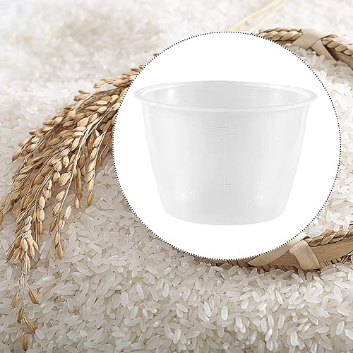 Miniatura 6 de TAMOSH Plástico 4.1 fl oz Cocina Eléctrica Arroz Taza Medidora 2pcs Blanco Claro