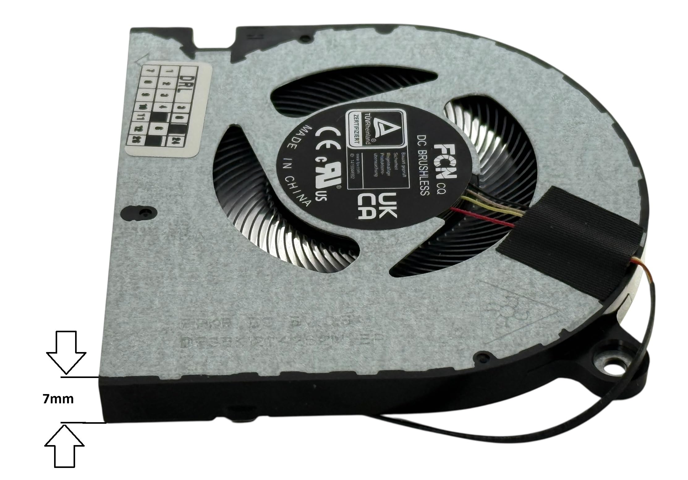 CPU FAN Origin al for Acer TravelMate P2 TMP214-54 P214-54, P215-54 TMP215-54, P50-54, model DFS5K12114262M, DFS5K12114464L, B7007ASHNF2103TN, NS85B11-18M09, BN7505S5H-N01P, DC280011ZE0, DC280011ZF0