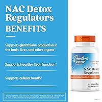 Vista 3 de Doctor's Best Nac Reguladores de desintoxicación con seleno excelente, sin OMG, vegetariano, sin gluten y soja, 180 cápsulas vegetales, 180