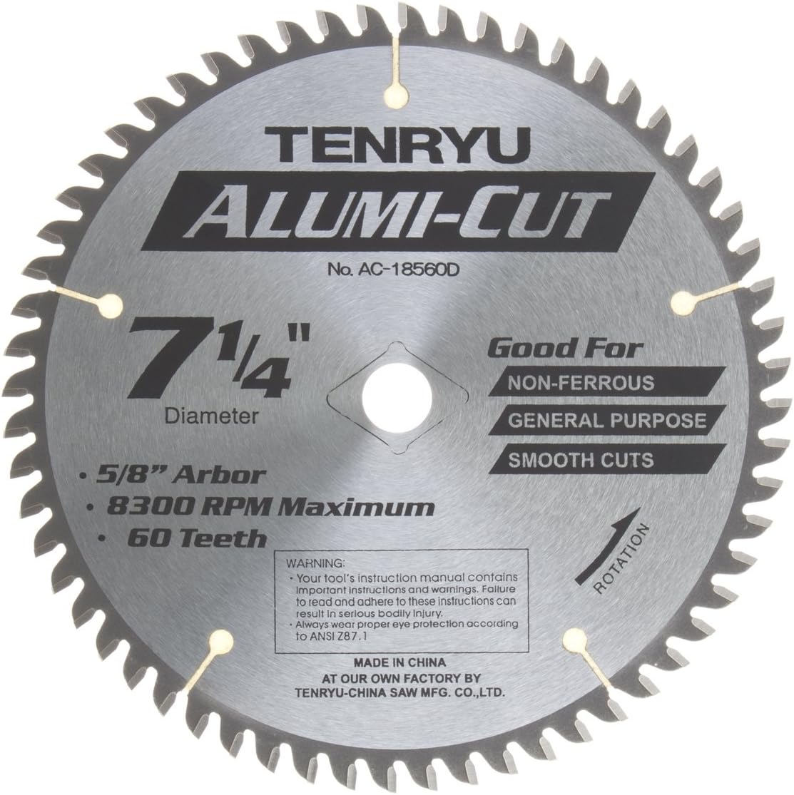 Tenryu 7-1/4In Alumi-Cut Saw Blade