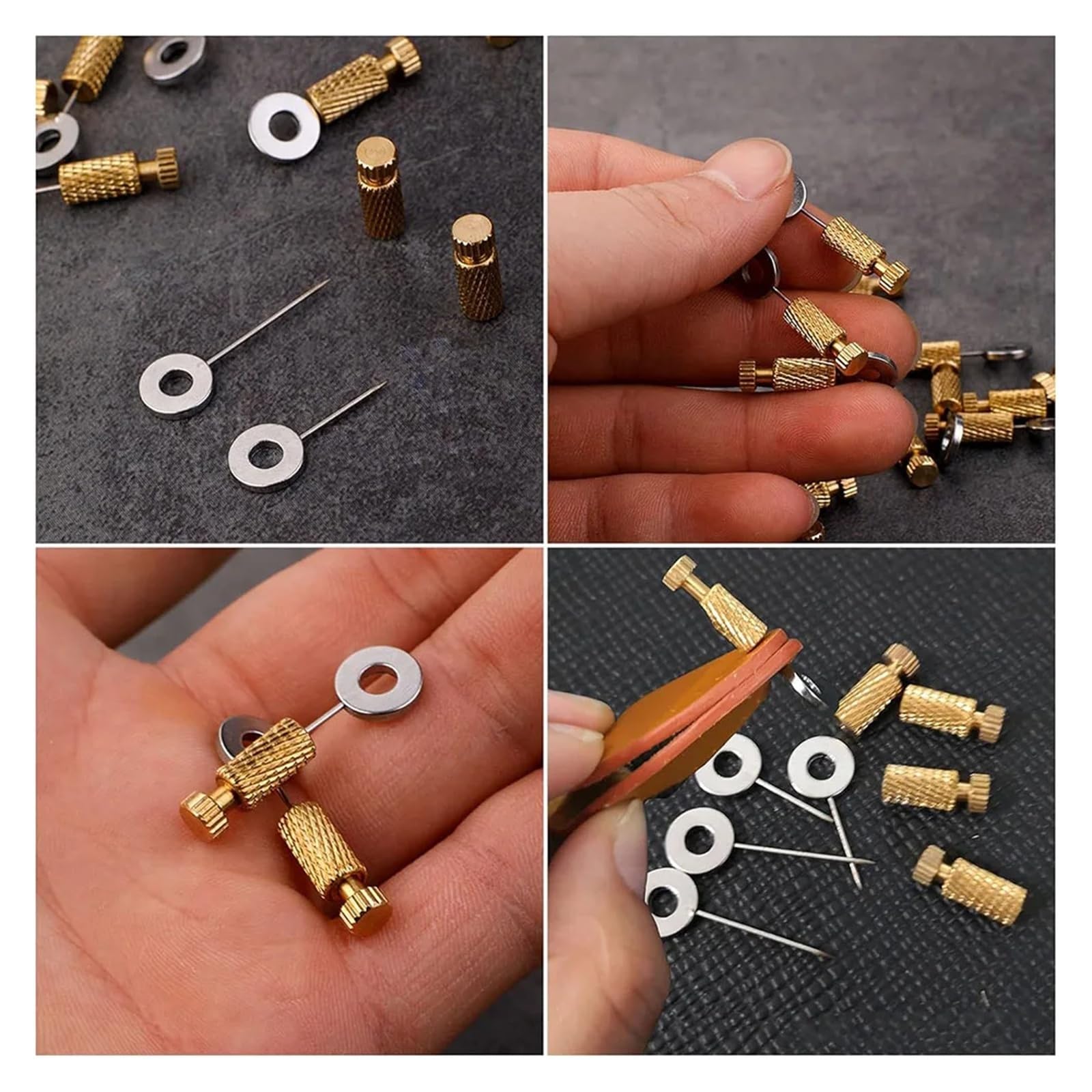 Lot de 5 ou 10 Aiguilles de positionnement for sutures en Cuir, à Faire soi-même, à Position Fixe, Fournitures d'artisanat(14PCS Set)