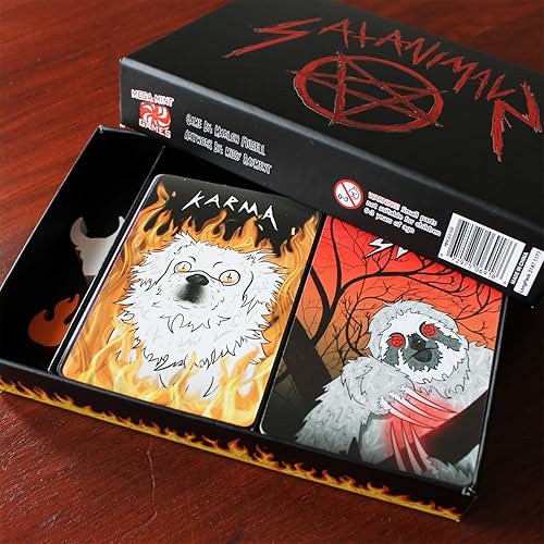 Miniatura 9 de SATANIMALS - Juego de cartas  Construye el zoológico de mascotas demoníaco definitivo  2  4 jugadores  Edades 14+  15 minutos para jugar  Juego de