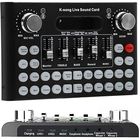 Yrq K1 Professional Voice Changer Computer Phone Hifi Live Audio Sound Board Card Mixer For Streaming Audio 5 0 Sound Effects Universal Internal Sound Cards Computers Accessories Emosens Fr