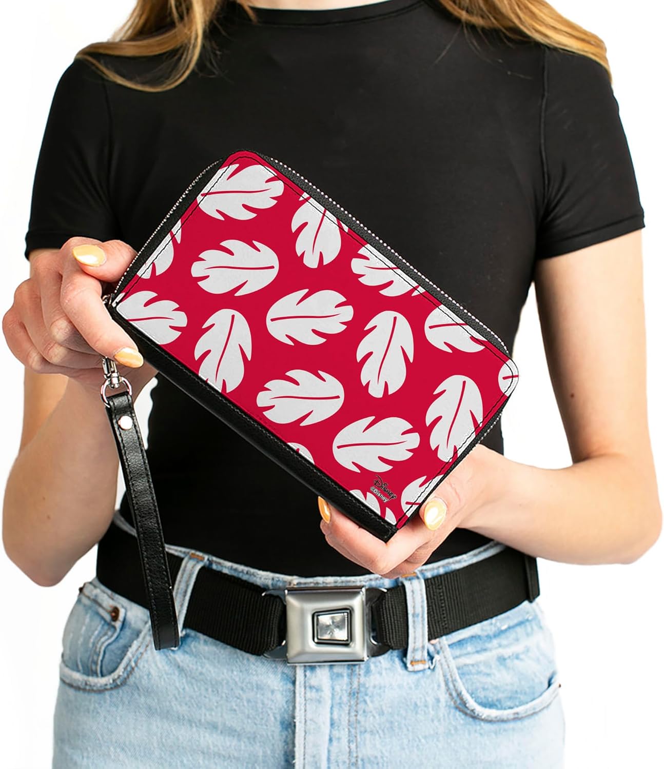 Buckle-Down Women's PU Zip Around Wallet Rectangle-Lilo & Stitch, 7.5"x4.5" - Image 4