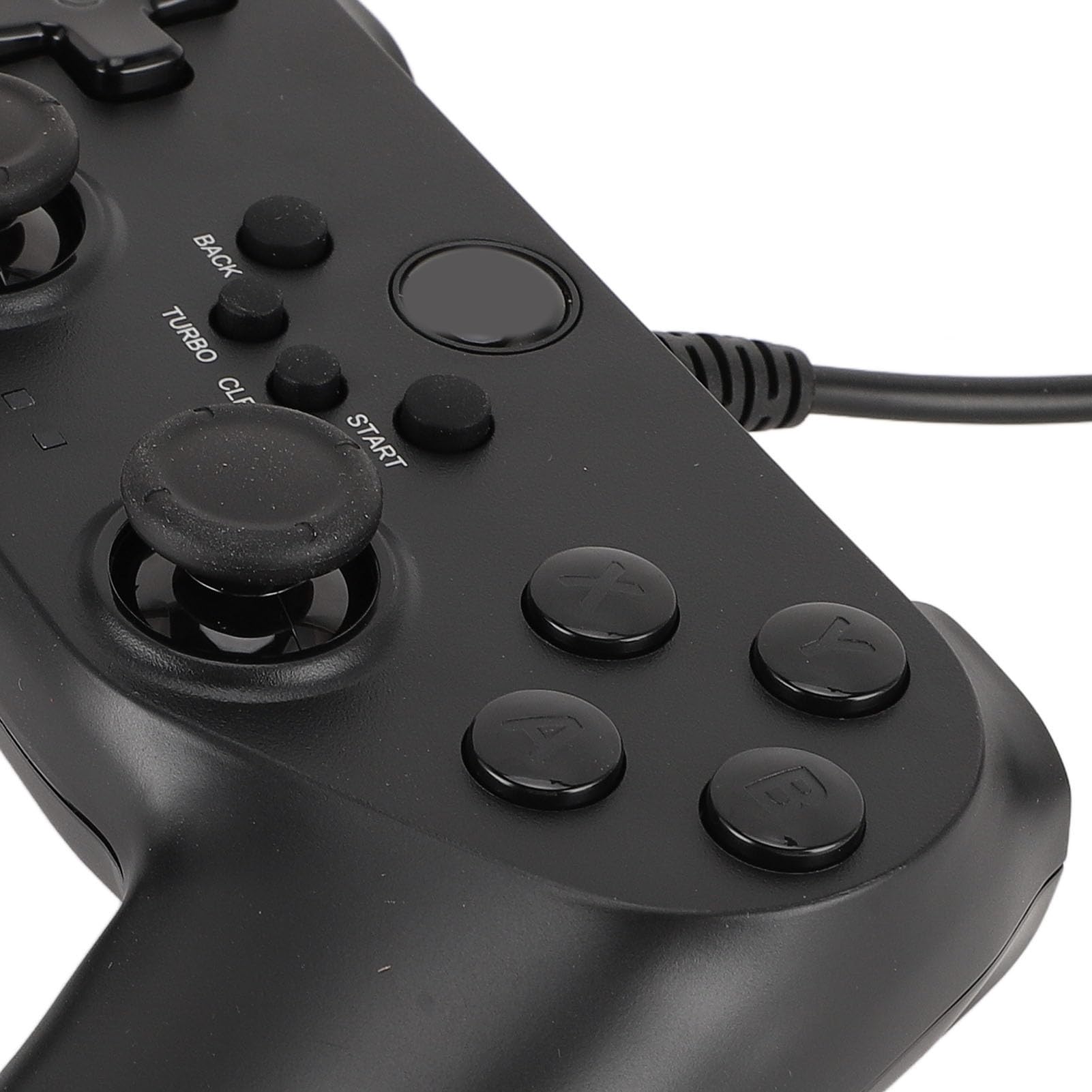 Gugxiom Manette de Jeu Filaire USB, pour PC 7 8 10 11, Double Vibration, Position Flexible à 360 Degrés, Moteurs Améliorés, Bouton