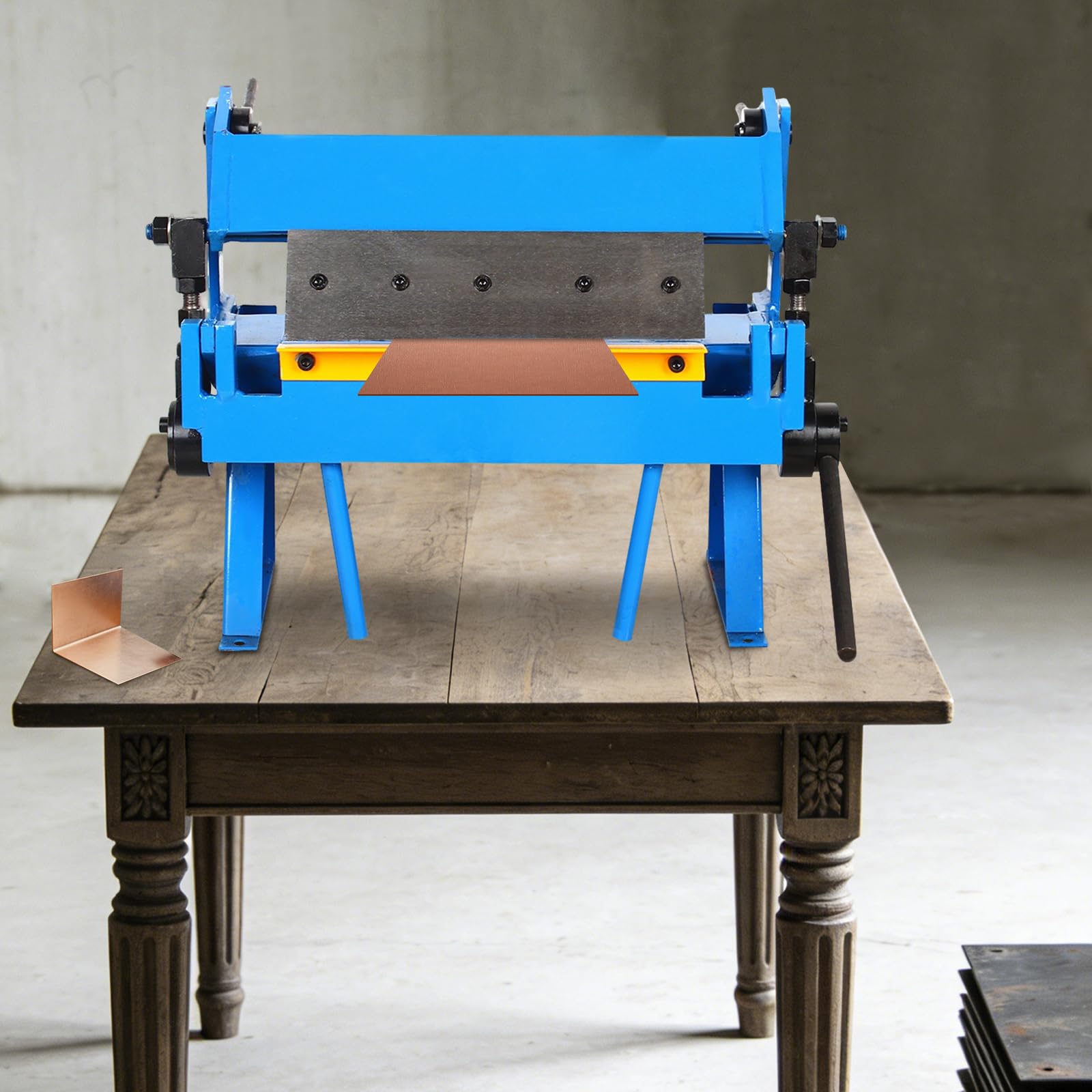 Manuelle Abkantbank 0–135° Biegewinkel, Blechbiegemaschine aus Eisen mit Spritzguss-Oberfläche, 305mm Biegebreite & 1mm Biegedicke, Ergonomischer Griff mit Feststellblock für Werkstatt & Haushalt