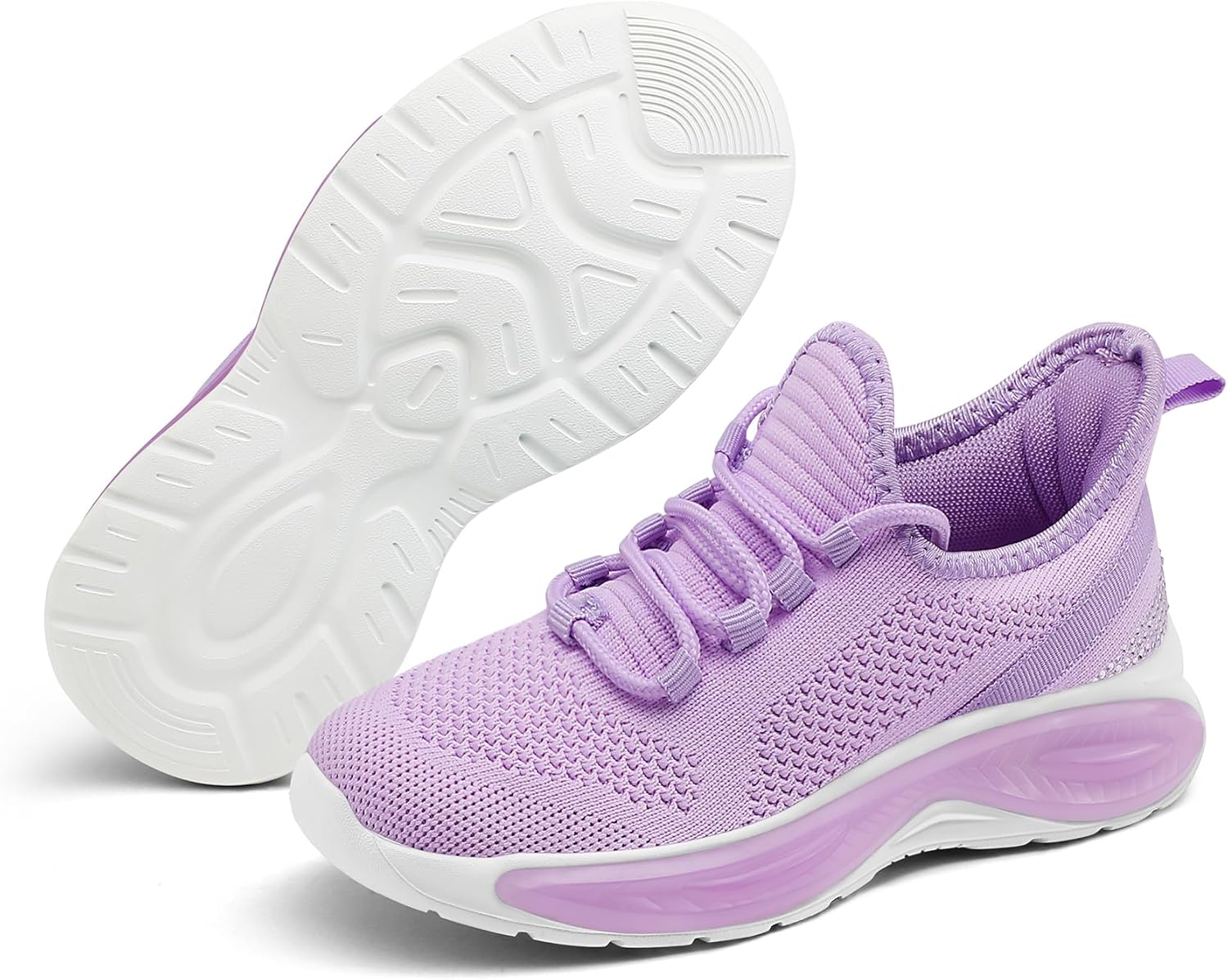 RUNSIDE Girls Lightweight Sneakers Kids Lace-up Tennis Running Shoes, Breathable Walking Shoes for Toddler/Little Kid/Big Kid - Image 6