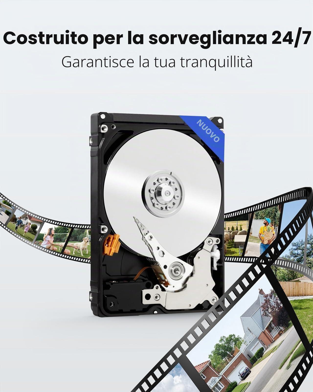 ANNKE 1080P Kit Videosorveglianza 16 Canali 3K Lite H.265+ DVR, 12 Telecamere con Visione Notturna a Colori, Rilevamento Persone/Veicoli, Allarme Email con Immagini, Accesso Remoto, Senza Disco Rigido