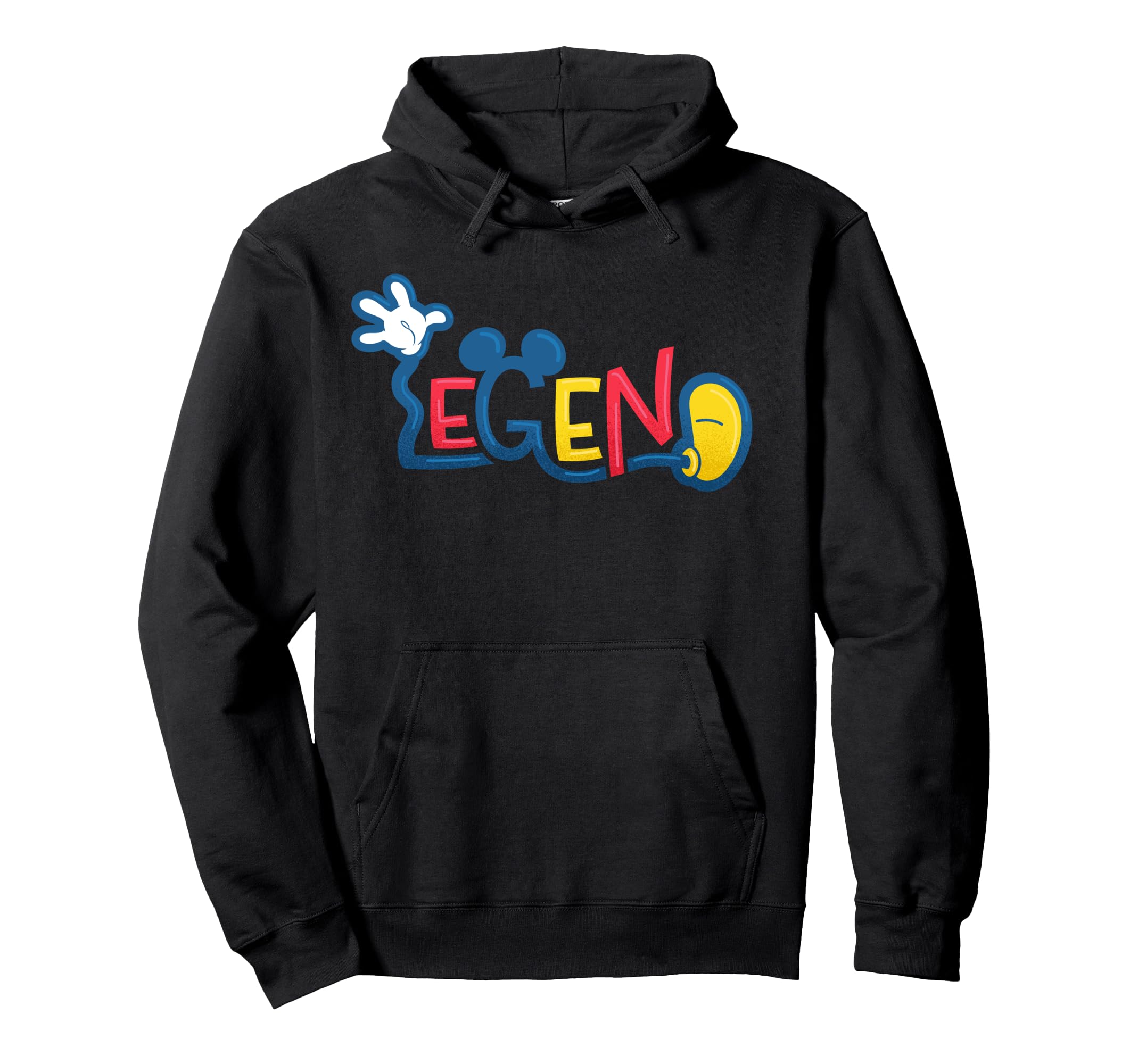 Mickey Mouse Legend pullover hoodie Disney en coton pour homme - 2