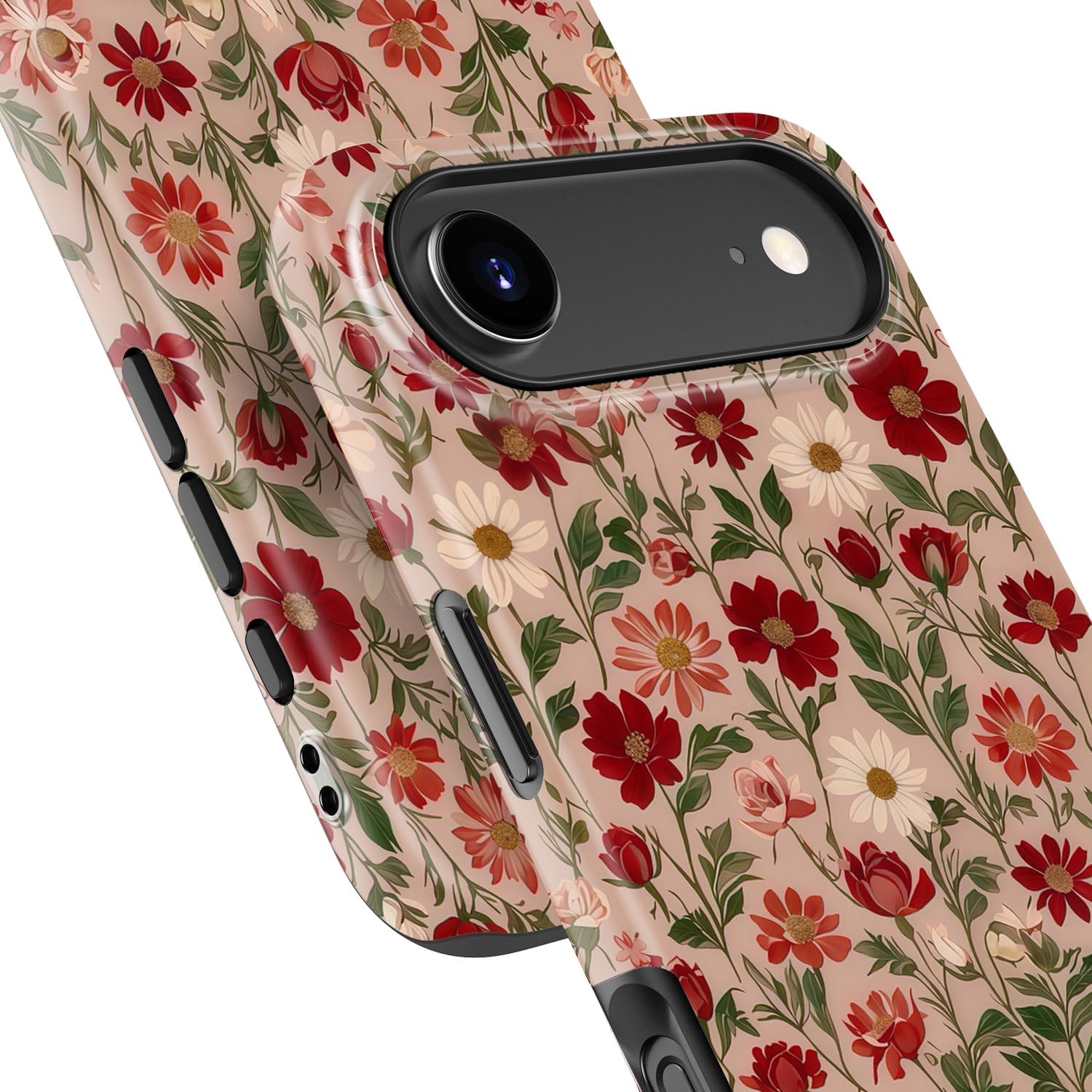 Goodon for iPhone 17 Air Case - Wireless Charging - Dual-Layer Hard Shell & Silicone Cover - Protective Phone Case with Cute Wildflower Designs for Women - Dainty Floral Pattern - Image 6