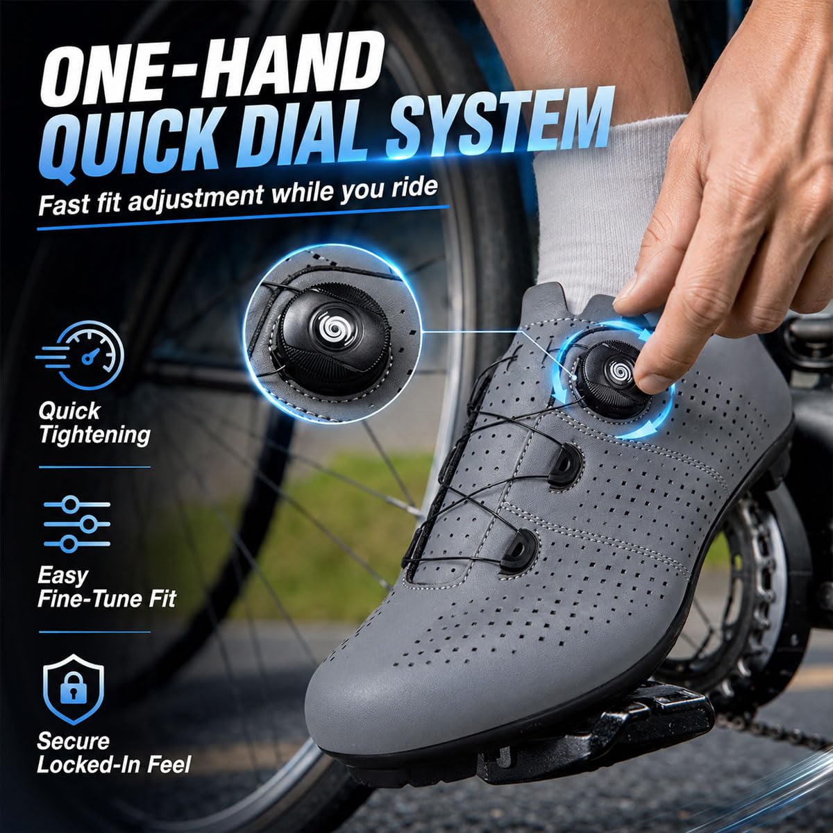Zapatillas Ciclismo Carretera Hombre y Mujer 36-47EU
