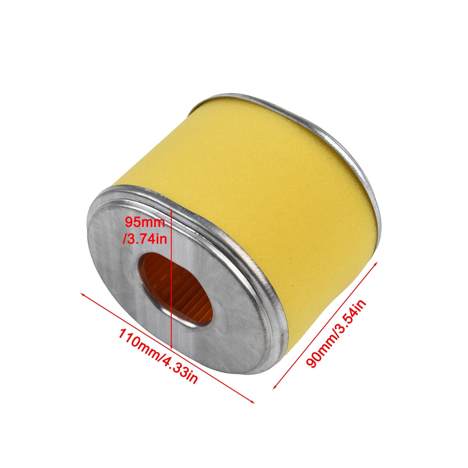 Kit filtro dell'aria per motori per honda GX340 GX390 11/13 per cv, ricambio per 17210-ZE3-505 17210-ZE3-515, compatibile con idropulitrici a pressione Rasenm?Hern, generatori pompe, 1 pezzo