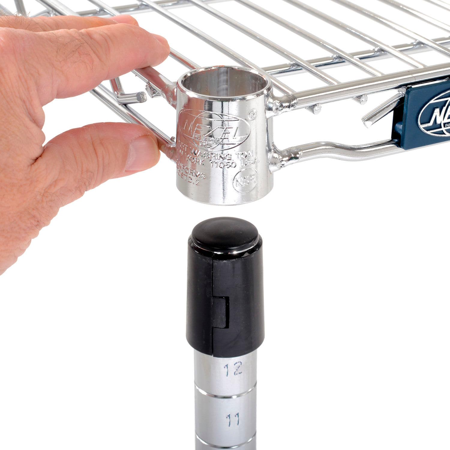 Nexel Chrome Wire Dunnage Rack, 24